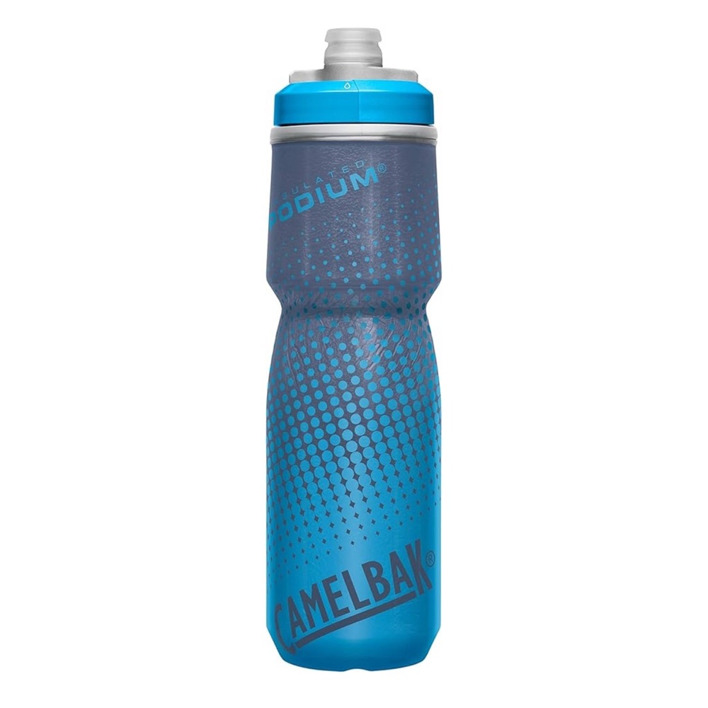 CamelBak Podium Chill Bike Insulated Squeeze Water Bottle Blue Dot, 24oz